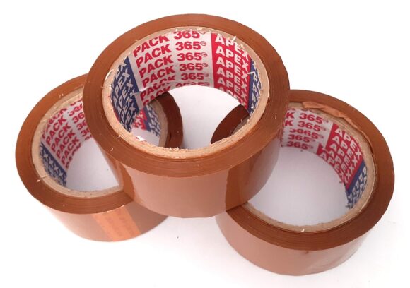 Brown tape Size: 2"x 65 mts